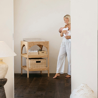 Table à langer en bois de haute qualité, design moderne, meuble de rangement pour nourrissons et bébés, pour une utilisation en chambre