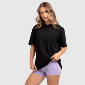 Nuevas llegadas personalizadas, venta al por mayor, de manga corta Camiseta larga barata para mujer, camiseta de moda de alta calidad para mujer - Product Image 3