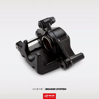 Kaliper Rem Piston Tunggal RCB E45 32mm Segel Debu Satu Arah Paduan Aluminium Tempa Untuk Rem Belakang Honda CT125 Hitam