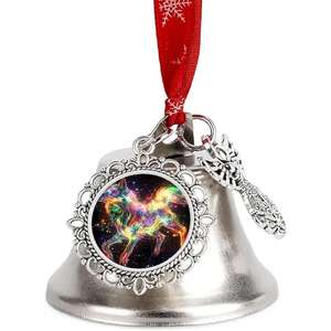 Adorno de campana de Navidad de Metal decorativo de lujo para fiesta festiva celebración decoración del hogar campana de Navidad hecha a mano con estilo - Product Image 1