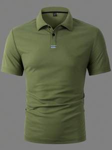 Polo Homme Tissu Haute Qualité Tissu Jersey Couleur Solide Dernière Collection avec Marque Privée - Product Image 6