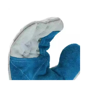 ถุงมือหนังวัวแคนาดาแบบแยกชิ้น ไซส์ XL สำหรับงานเชื่อม ป้องกันมือและแขน กันลื่นและระบายอากาศได้ดี - Product Image 4