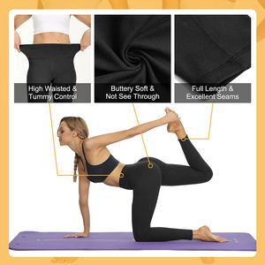 Leggings de yoga pour femmes de grande taille avec sublimation complète sur mesure avec logo Leggings de yoga au design unique - Product Image 4