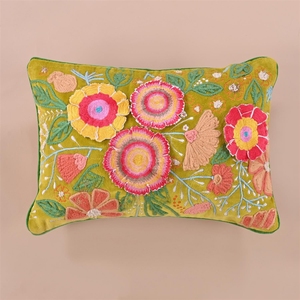 High Quality Customized <b>Velvet</b> Cotton Embroidered Decorative <b>Cushion</b> <b>Cover</b> Floral Themed Beautiful <b>Cushion</b> <b>Covers</b> For Living - Product Image 1