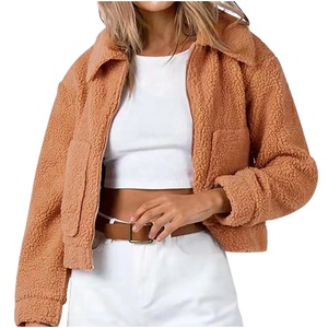Veste polaire Sherpa d'hiver pour femmes la plus vendue support confortable à glissière facile à porter chaud toile de polyester personnalisée pour dames - Product Image 4