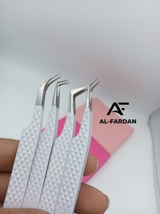 แหนบต่อขนตาปลอม90องศาสีขาวด้านจับเพชร - Product Image 6