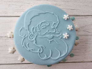 Sello de Navidad en relieve diseñador Fondant sello en relieve para suministros de decoración de pasteles Santa - Product Image 4