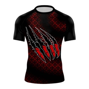 Camiseta de Manga Corta para Hombre, Personalizada al por Mayor, para MMA, Transpirable, para BJJ, con Impresión de Logotipo Personalizado, Personalización OEM Disponible - Product Image 1