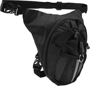 Bolsa de pierna de cuero genuino para hombre, riñonera informal para exteriores, riñonera de viaje para pescar y acampar - Product Image 3