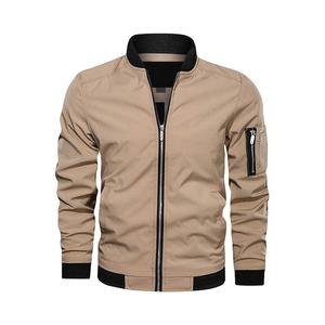 Chaqueta universitaria de algodón con logotipo personalizado bordado para hombre y mujer, Chaqueta larga de béisbol con letras universitarias para Primavera, Otoño e Invierno - Product Image 1