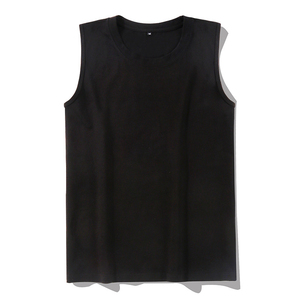 Logo personnalisé OEM vente en gros été nouvelle mode coton couleur unie gilet jeunesse lâche confortable sport décontracté débardeur - Product Image 3