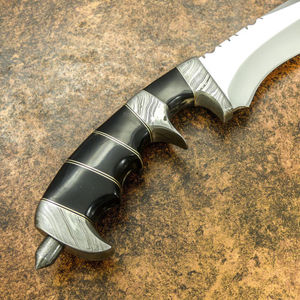 Couteau de chasse Bowie de luxe magnifique, fait main sur mesure, lame en acier inoxydable OEM, fourreau en cuir - Product Image 4