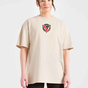 เสื้อยืดคอตตอนโอเวอร์ไซส์สำหรับผู้หญิง, เสื้อยืดวินเทจทรงหลวมแขนสั้นเสื้อลำลองสำหรับผู้หญิง - Product Image 2