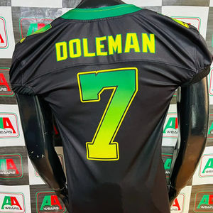 Camiseta de fútbol americano, camiseta de ventilador personalizada, mercancía del equipo hecha en sublimación, tela transpirable de sarga, fábrica de talla grande - Product Image 2