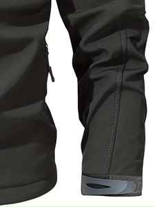 New Custom Made Design Winter Patchwork <b>Soft</b> <b>Shell</b> <b>Jacket</b> <b>Men</b> Windbreaker Windproof Waterproof Custom Logo Front Warm - Product Image 4