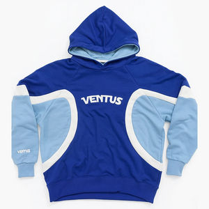 Sweat-shirts à capuche surdimensionnés en coton 100% avec logo personnalisé OEM, imprimé en relief, brodé, patchwork, 400 GSM, poids lourd, streetwear d'hiver - Product Image 6