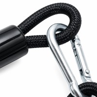 Cordon de sécurité tressé ignifuge pour camping en extérieur avec crochet de protection