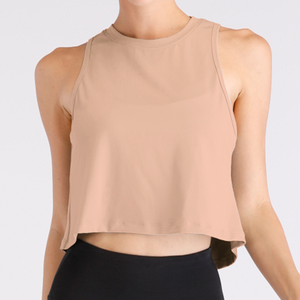 <b>Women's</b> <b>Lilac</b> Sleeveless Crop <b>Top</b> Plain Dyed Polyester Custom Logo Cute Style-Minimum Order 2 Pieces - Product Image 4