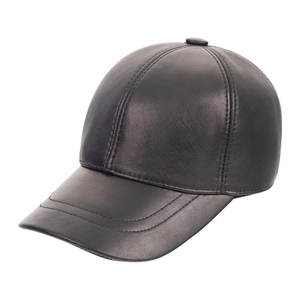 Casquette de baseball unisexe en cuir véritable 100% style sportif en cuir de mouton avec sangle arrière réglable pour hommes et femmes - Product Image 5