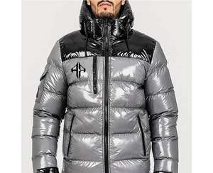 Chaqueta acolchada con cremallera estampada transpirable de poliéster 100% nueva chaqueta de invierno con logotipo personalizado más vendida de ATLANTIC - Product Image 5