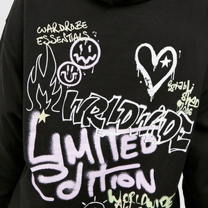 การออกแบบใหม่โลโก้ที่กําหนดเองหน้าจอพิมพ์ผู้หญิงเสื้อสวมหัวเสื้อฮู้ด / ผ้าฝ้ายนุ่มสบาย ๆ พิมพ์หน้าจอเสื้อฮู้ดขนาดใหญ่สําหรับผู้หญิง - Product Image 6