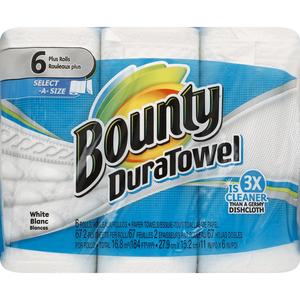 Wholesale Expoter Bounty toilet <b>paper</b> 8 big <b>rolls</b> family size - Product Image 2