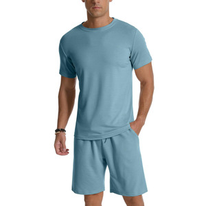 2025 nuevo estilo 100% algodón francés Terry chándales ropa de calle de secado rápido 2 uds chándales para hombres chándal de hip-hop de gran tamaño - Product Image 2