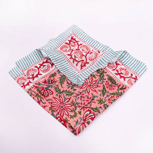 Craftjaipur Premium Quality Cotton <b>Bandana</b> Hand Block Print Multicolor Soft Breathable Lightweight Fashionable Outdoor Sports - Product Image 2