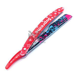 OEM ODM Service Professional Stainless Steel Manual Hair Removal Barber <b>Razor</b> Custom Branding Fully Printed Single Blade Bamboo - Product Image 5