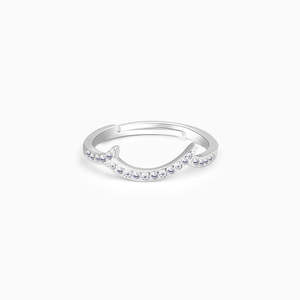 Bague en argent cristal de niveau supérieur - Product Image 1