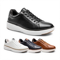 Chaussures de course décontractées pour hommes, style streetwear, légères, doublure en cuir véritable, respirantes, durables, confortables pour l'extérieur, automne-printemps