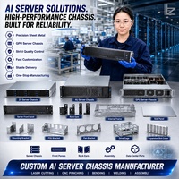 Boîtier de serveur 2U sur mesure en tôle pour montage en rack, fabrication OEM 19 pouces pour centre de données AI GPU