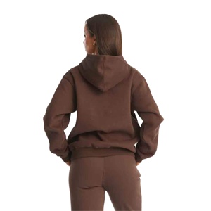Women's Premium Casual Winter Tracksuit <b>Set</b> Eco-Friendly Warm Fleece Hoodie Jogger Pants Stylish Solid Color Activewear <b>Lounge</b> - Product Image 2