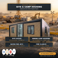 Dortoir de camp minier de haute qualité 20ft 40ft certifié AS/NZS moderne pour camp minier / bureau de chantier