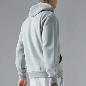 Dernier design, sweat-shirts à capuche en taille plus pour hommes, hiver, gaufrage, uni, teinture unie, respirant, logo personnalisé, haute qualité, fabriqué au Pakistan - Product Image 4