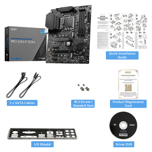 เมนบอร์ดเล่นเกม Intel Z690 P 4 * DDR4 DIMM LGA 1700 Ram,เมนบอร์ดคอมพิวเตอร์แบบ Super Ram ซีพียูซีพียูซีพียูของ Msi PC