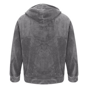 Sudadera con capucha de piel para hombre con bolsillos de canguro, jersey de manga larga, cálido invierno con capucha de piel - Product Image 2