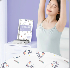 Ensemble de draps jetables pour lit double, 4 pièces, non tissés, respirants, doux pour la peau, imperméables, pour spa, hôtel, maison, hôpital - Product Image 2