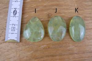 Lote de piedras preciosas de Prehnita de alta calidad, cabujones verdes de Prehnita para joyería, cabujones genuinos, piedras de forma y tamaño mezclados para colgantes - Product Image 4