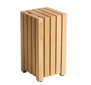 Couteaux et couverts finis rustiques en bois support de support de couteaux en bloc en bois pour la maison et la cuisine porte-couteau à couverts - Product Image 4