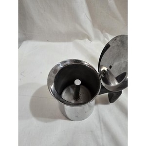 Pichet à crème en acier inoxydable avec poignée en plastique vintage, cadeau de pendaison de crémaillère - Product Image 4