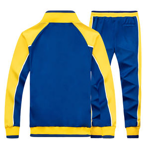 Deux pièces survêtement à capuche pour hommes 100% coton Sport Jogging ensemble veste confortable pantalons de survêtement équipe survêtement pour la saison d'automne - Product Image 5
