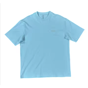 T-shirt uni 100% coton de haute qualité pour hommes Épaule tombante avec logo d'impression personnalisé Conception de logo avant respirant - Product Image 2