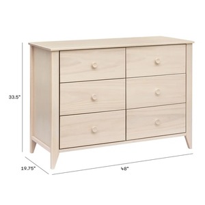 Commode de chambre d'enfant moderne en bois massif pin et mdf avec tiroirs lisses Commode pour bébé Commode pour enfants Armoire pour enfants - Product Image 6