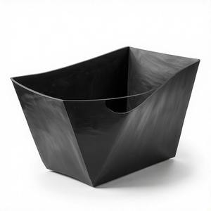 Cesta con base de árbol de aluminio con grabados florales antiguos, diseñada para hogares con necesidades clásicas de estilo navideño europeo - Product Image 4