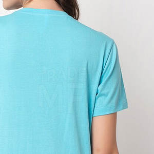 T-shirts à manches courtes à la mode à séchage rapide respirants 100% coton de haute qualité pour femmes à vendre - Product Image 4