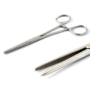 คีมจับเข็มผ่าตัดแบบล็อค คุณภาพสูง ทำจากสแตนเลส ใช้สำหรับห้ามเลือด แบบตรงและโค้ง ใช้ซ้ำได้ - Product Image 2