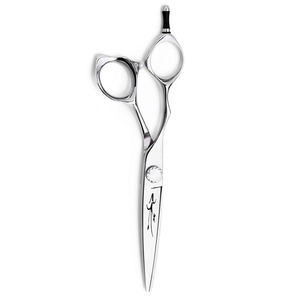 Ciseaux de salon de coiffure de meilleure qualité Ciseaux de coiffeur en acier inoxydable polonais avec repose-doigt et vis réglable - Product Image 5