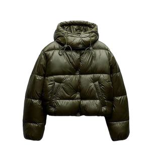 Veste d'hiver chaude pour femmes avec capuche coton épais automne poche ample surdimensionné vêtements d'extérieur nouvel an tricoté neige Parka - Product Image 1
