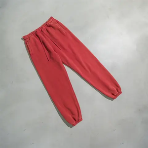 Pantalones para correr para gimnasio de algodón de primera calidad para hombre, pantalones informales de estilo callejero de secado rápido, pantalones lisos para correr, ropa de entrenamiento holgada - Product Image 6